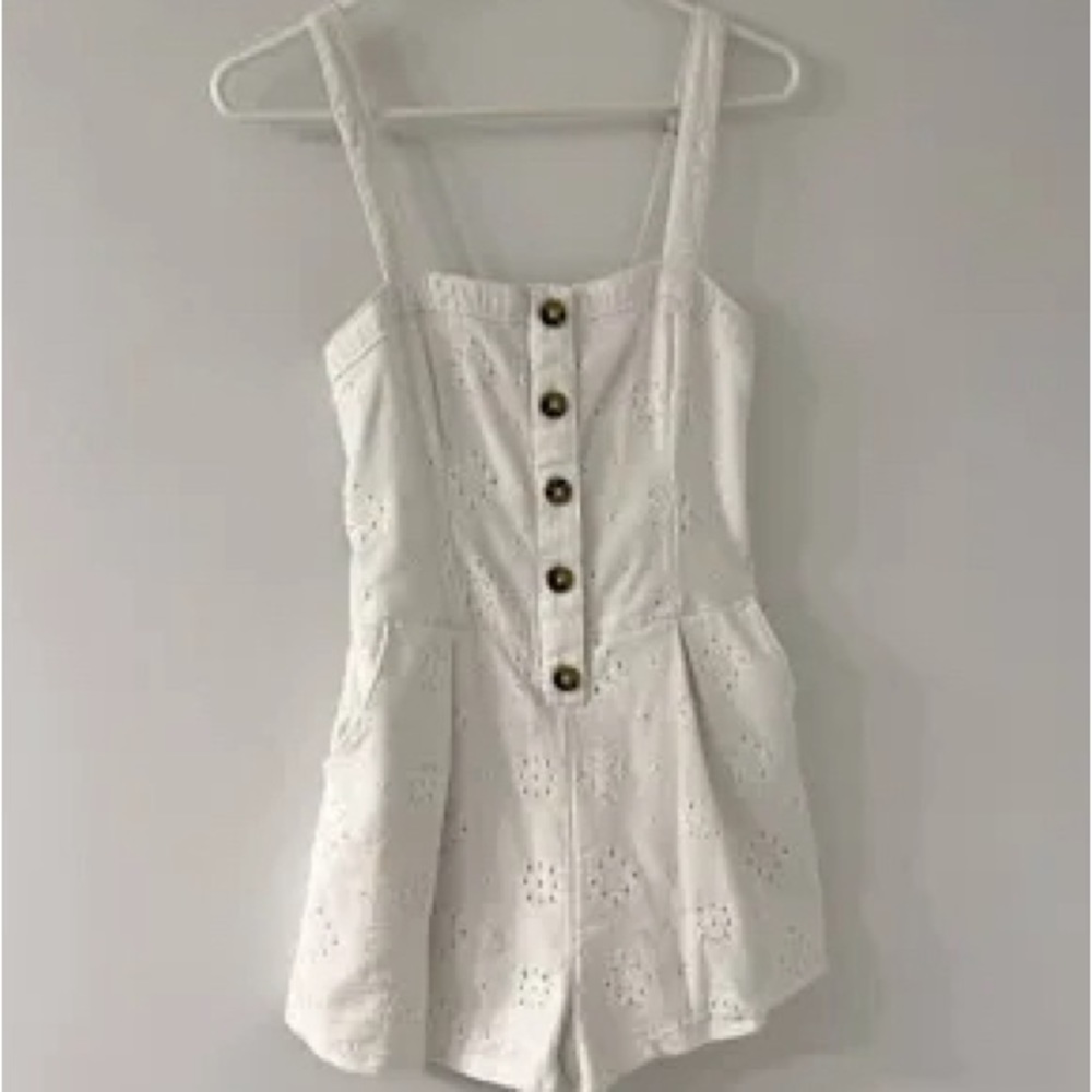 Hollister size small white romper